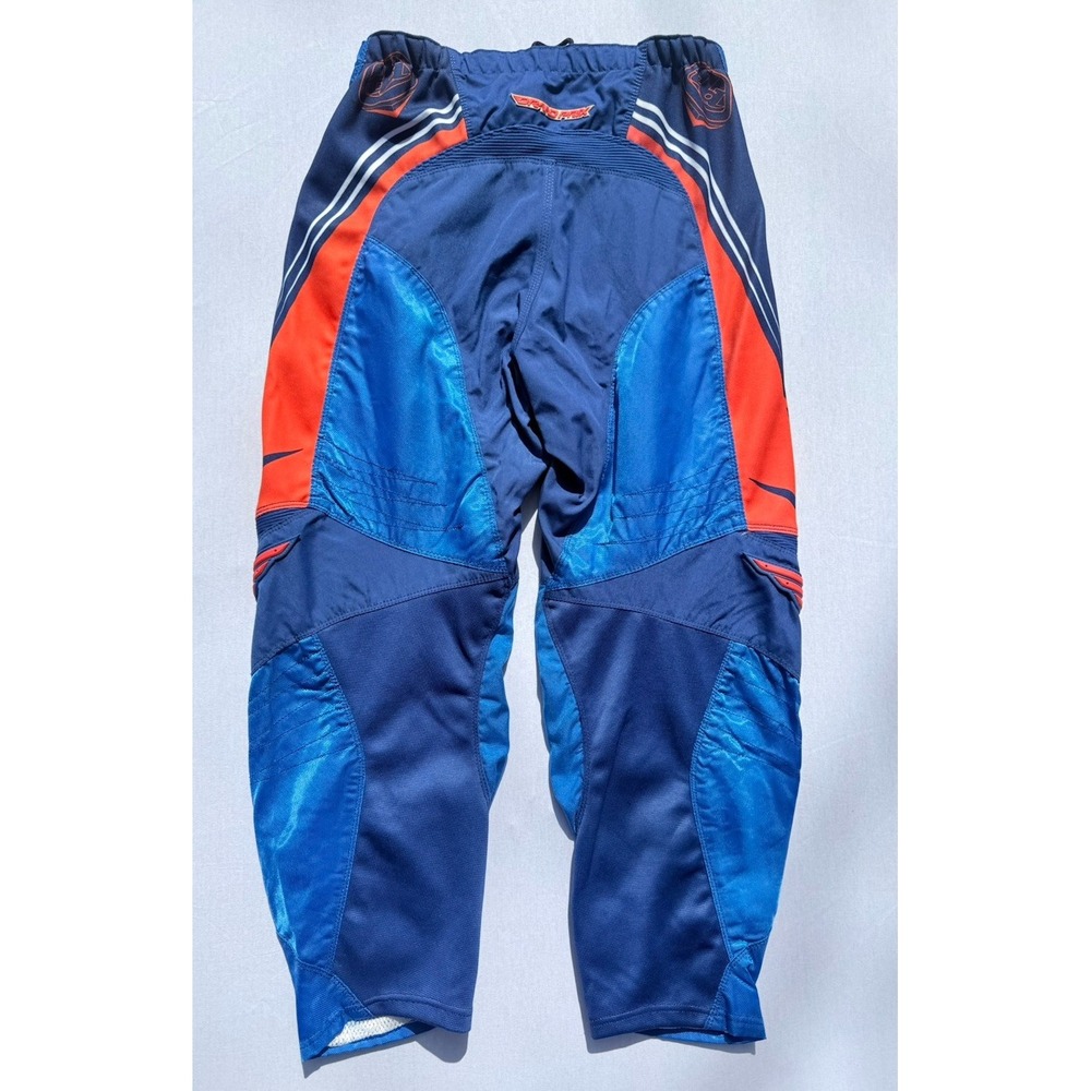 Troy Lee Design Motocross Pants Mens Size 36 Blue/Black/Red ATV Dirtbike Y2K 90s - Picture 7 of 14